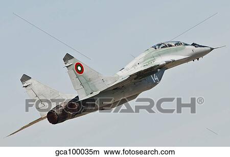 A MIG-29 of the Bulgarian Air Force. View Large Photo Image Picture - A MIG-29 of the Bulgarian Air Force.. Fotosearch
