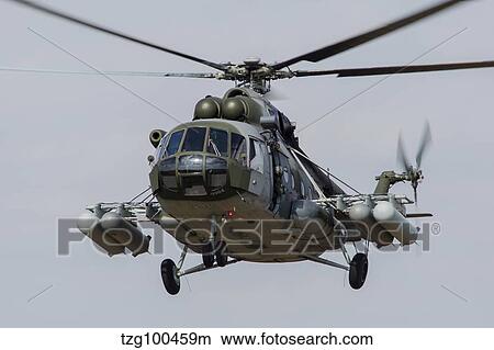 A Mil Mi-17 helicopter of the Czech Air Force. View Large Photo Image Picture - A Mil Mi-17 helicopter of the Czech Air Force.. Fotosearch