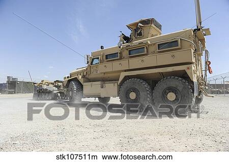 Picture - A Mine-Resistant Ambush Protected vehicle. Fotosearch