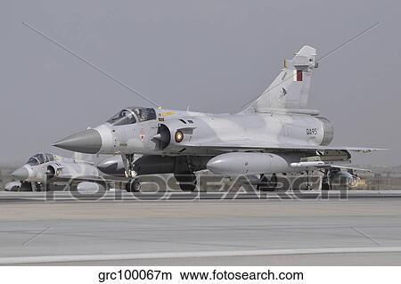 A Mirage 2000-5EDA of the Qatar Emiri Air Force at Konya Air Base. View Large Photo Image Picture - A Mirage 2000-5EDA of the Qatar Emiri Air Force at Konya Air Base.. Fotosearch