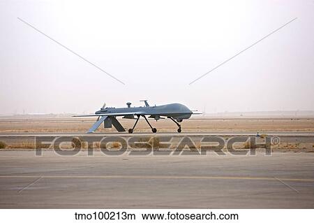 A MQ-1 Predator unmanned aerial vehicle. View Large Photo Image Picture - A MQ-1 Predator unmanned aerial vehicle.. Fotosearch