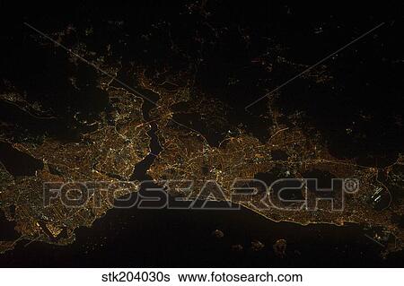 A nighttime view of Istanbul, Turkey. View Large Photo Image Stock Photograph - A nighttime view of Istanbul, Turkey.. Fotosearch