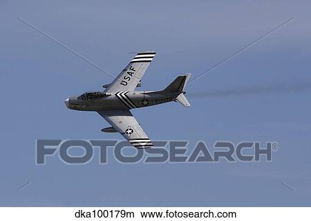 A North American F-86A Sabre of the U. S. Air Force. View Large Photo Image Picture - A North American F-86A Sabre of the U. S. Air Force.. Fotosearch