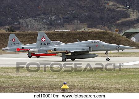 Picture - A Northrop F-5E Tiger of the Swiss Air Force.. Fotosearch