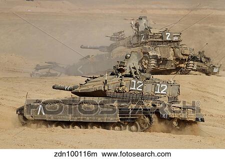 A pair of Israel Defense Force Merkava Mark IV main battle tanks. View Large Photo Image Picture - A pair of Israel Defense Force Merkava Mark IV main battle tanks.. Fotosearch