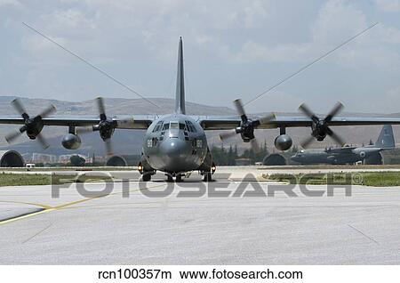 A Pakistan Air Force C-130E taxiing at Konya Air Base, Turkey. View Large Photo Image Picture - A Pakistan Air Force C-130E taxiing at Konya Air Base, Turkey.. Fotosearch