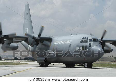 A Pakistan Air Force C-130E taxiing at Konya Air Base, Turkey. View Large Photo Image Picture - A Pakistan Air Force C-130E taxiing at Konya Air Base, Turkey.. Fotosearch