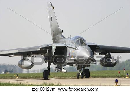 A Panavia Tornado of the Royal Air Force, Lechfeld Airbase, Germany. View Large Photo Image Picture - A Panavia Tornado of the Royal Air Force, Lechfeld Airbase, Germany.. Fotosearch