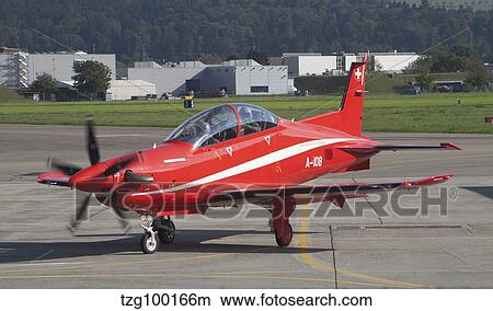 A Pilatus PC-21 trainer of the Swiss Air Force. View Large Photo Image Picture - A Pilatus PC-21 trainer of the Swiss Air Force.. Fotosearch