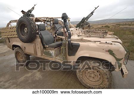 A Pink Panther Land Rover desert patrol vehicle. View Large Photo Image Picture - A Pink Panther Land Rover desert patrol vehicle.. Fotosearch
