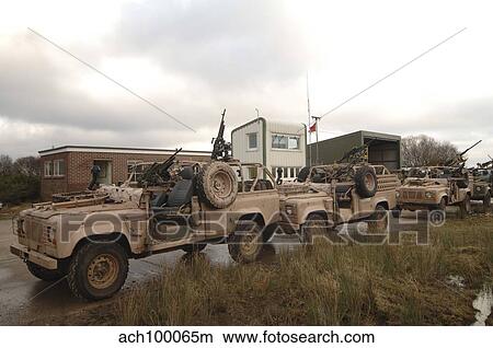 A Pink Panther Land Rover of the British Army. View Large Photo Image Picture - A Pink Panther Land Rover of the British Army.. Fotosearch