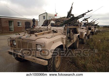 A Pink Panther Land Rover of the British Army. View Large Photo Image Picture - A Pink Panther Land Rover of the British Army.. Fotosearch