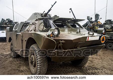 Picture - A Polish Army BRDM-2 combat reconnaissance vehicle.. Fotosearch