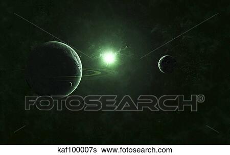 A quiet and unusual system that emits an impossible green light. View Large Illustration Stock Illustration - A quiet and unusual system that emits an impossible green light.. Fotosearch