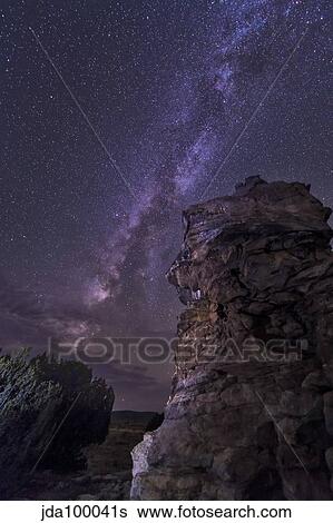 A rocky hoodoo against the Milky Way, Oklahoma. View Large Photo Image Stock Photograph - A rocky hoodoo against the Milky Way, Oklahoma.. Fotosearch