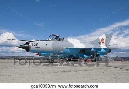 A Romanian Air Force MiG-21C airplane at Camp Turzii Air Base, Romania. View Large Photo Image Picture - A Romanian Air Force MiG-21C airplane at Camp Turzii Air Base, Romania.. Fotosearch