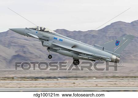 A Royal Air Force Eurofighter Typhoon FGR4 taking off. View Large Photo Image Picture - A Royal Air Force Eurofighter Typhoon FGR4 taking off.. Fotosearch
