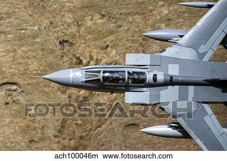 A Royal Air Force Tornado GR4 during low fly training in North Wales. View Large Photo Image Picture - A Royal Air Force Tornado GR4 during low fly training in North Wales.. Fotosearch