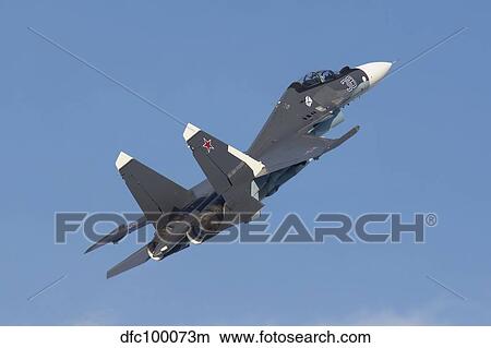A Russian Navy Su-30SM in flight over Russia. View Large Photo Image Picture - A Russian Navy Su-30SM in flight over Russia.. Fotosearch