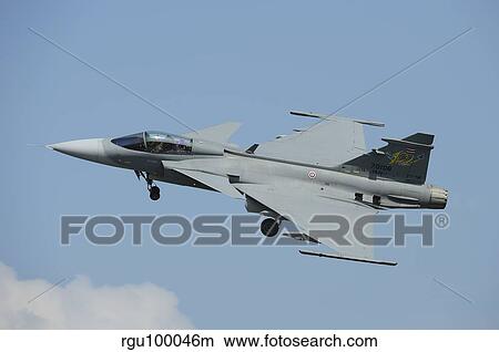 A Saab JAS 39 Gripen C of the Royal Thai Air Force in flight. View Large Photo Image Picture - A Saab JAS 39 Gripen C of the Royal Thai Air Force in flight.. Fotosearch