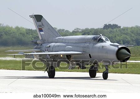 A Serbian Air Force MiG-21bis at Batajnica Air Base, Serbia. View Large Photo Image Picture - A Serbian Air Force MiG-21bis at Batajnica Air Base, Serbia.. Fotosearch