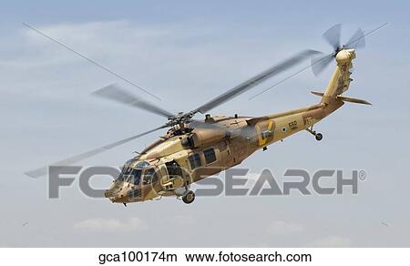A Sikorsky UH-60 Black Hawk Yanshuf of the Israeli Air Force. View Large Photo Image Picture - A Sikorsky UH-60 Black Hawk Yanshuf of the Israeli Air Force.. Fotosearch
