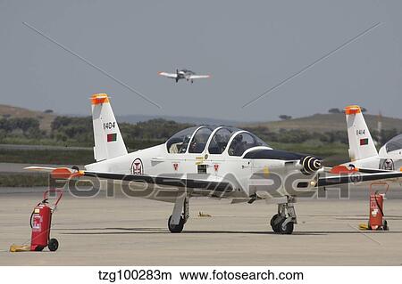 Picture - A Socata TB-30 Epsilon trainer aircraft of the Portuguese Air Force.. Fotosearch