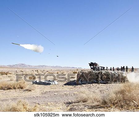 A soldier fires the FIM-92 Stinger missile. View Large Photo Image Picture - A soldier fires the FIM-92 Stinger missile.. Fotosearch