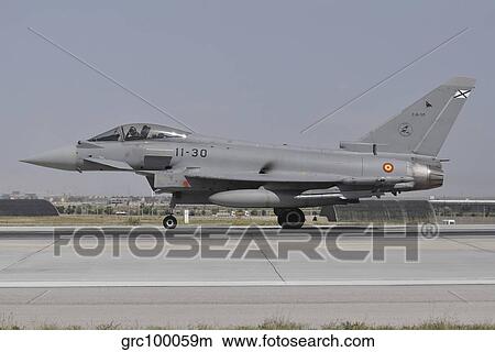 Picture - A Spanish Air Force Eurofighter Typhoon 2000 at Konya Air Base, Turkey.. Fotosearch