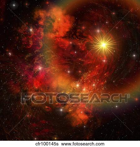 A star explodes sending out shock waves throughout the universe. View Large Illustration Stock Illustration - A star explodes sending out shock waves throughout the universe.. Fotosearch