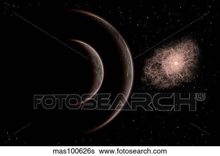 A star going nova. View Large Illustration Stock Illustration - A star going nova.. Fotosearch