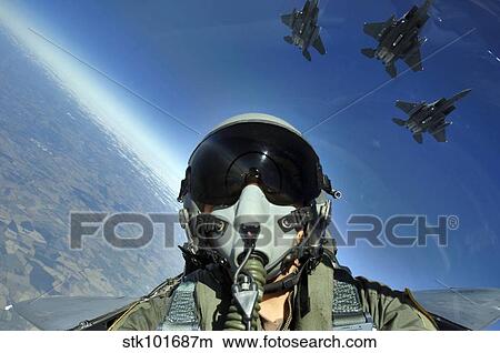 A three-ship formation of F-15E Strike Eagle aircraft. View Large Photo Image Picture - A three-ship formation of F-15E Strike Eagle aircraft.. Fotosearch