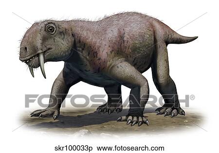 A Tiarajudens eccentricus from the Paleozoic era. View Large Illustration Stock Illustration - A Tiarajudens eccentricus from the Paleozoic era.. Fotosearch