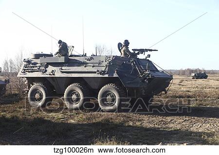 A TPz Fuchs armored personnel carrier of the German Army. View Large Photo Image Picture - A TPz Fuchs armored personnel carrier of the German Army.. Fotosearch
