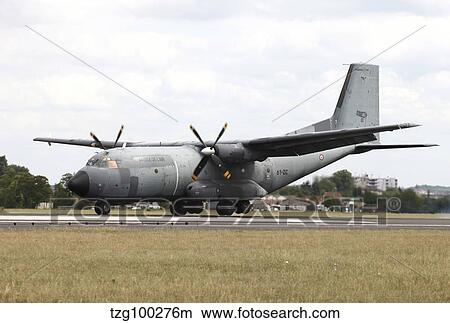 A Transall C-16R of the French Air Force. View Large Photo Image Picture - A Transall C-16R of the French Air Force.. Fotosearch