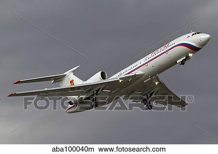 Picture - A Tupolev Tu-154M in flight over Bulgaria.. Fotosearch