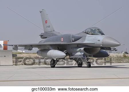 A Turkish Air Force F-16C Block 52+ at Konya Air Base, Turkey. View Large Photo Image Picture - A Turkish Air Force F-16C Block 52+ at Konya Air Base, Turkey.. Fotosearch