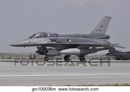 A Turkish Air Force F-16C Block 52+ at Konya Air Base, Turkey. View Large Photo Image Picture - A Turkish Air Force F-16C Block 52+ at Konya Air Base, Turkey.. Fotosearch