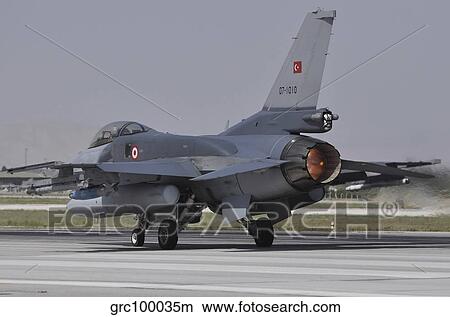 A Turkish Air Force F-16C Block 52+ taking off from Konya Air Base, Turkey. View Large Photo Image Picture - A Turkish Air Force F-16C Block 52+ taking off from Konya Air Base, Turkey.. Fotosearch