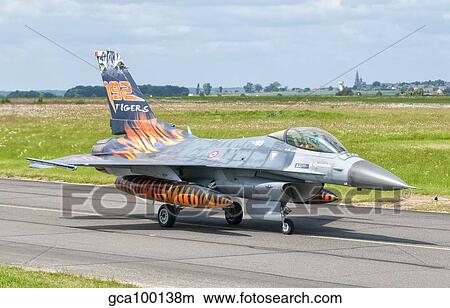 A Turkish Air Force F-16C Fighting Falcon on the flight line at Cambrai Air Base, France. View Large Photo Image Picture - A Turkish Air Force F-16C Fighting Falcon on the flight line at Cambrai Air Base, France.. Fotosearch