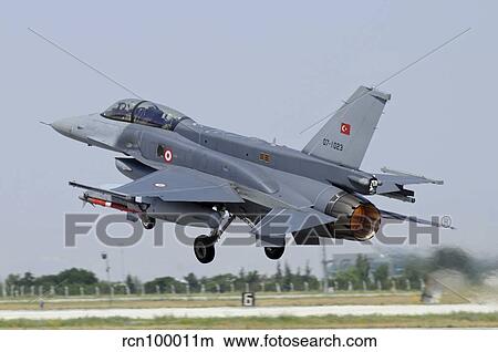 A Turkish Air Force F-16D Block 50+ taking off from Konya Air Base. View Large Photo Image Picture - A Turkish Air Force F-16D Block 50+ taking off from Konya Air Base.. Fotosearch