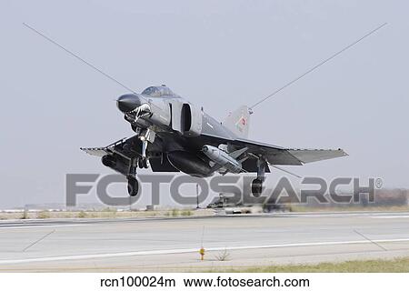 A Turkish Air Force F-4E 2020 Terminator taking off from Konya Air Base. View Large Photo Image Picture - A Turkish Air Force F-4E 2020 Terminator taking off from Konya Air Base.. Fotosearch