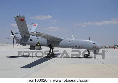 A Turkish Air Force TAI Anka unmanned aerial vehicle. View Large Photo Image Picture - A Turkish Air Force TAI Anka unmanned aerial vehicle.. Fotosearch