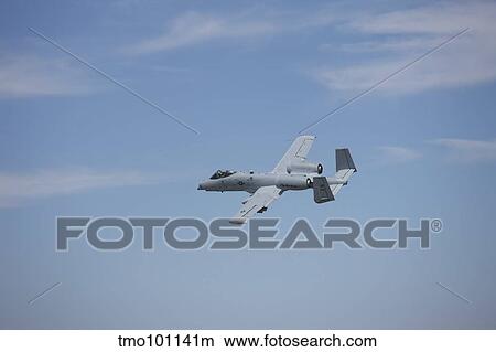 A U. S. Air Force A-10 Thunderbolt II in flight over New Mexico. View Large Photo Image Picture - A U. S. Air Force A-10 Thunderbolt II in flight over New Mexico.. Fotosearch