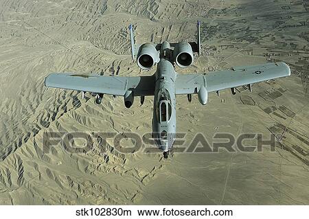 A U. S. Air Force Air Force A-10 Thunderbolt II in-flight over Afghanistan. View Large Photo Image Picture - A U. S. Air Force Air Force A-10 Thunderbolt II in-flight over Afghanistan.. Fotosearch