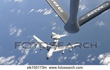 A U. S. Air Force E-3 Sentry airborne warning and control system aircraft. View Large Photo Image Picture - A U. S. Air Force E-3 Sentry airborne warning and control system aircraft.. Fotosearch