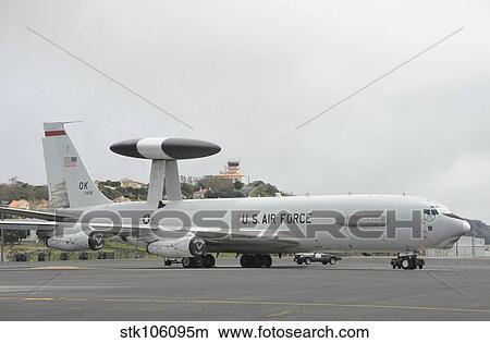 A U. S. Air Force E-3 Sentry aircraft. View Large Photo Image Picture - A U. S. Air Force E-3 Sentry aircraft.. Fotosearch