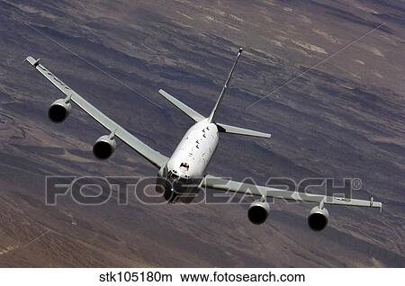A U. S. Air Force RC-135 Rivet Joint reconnaissance aircraft. View Large Photo Image Picture - A U. S. Air Force RC-135 Rivet Joint reconnaissance aircraft.. Fotosearch