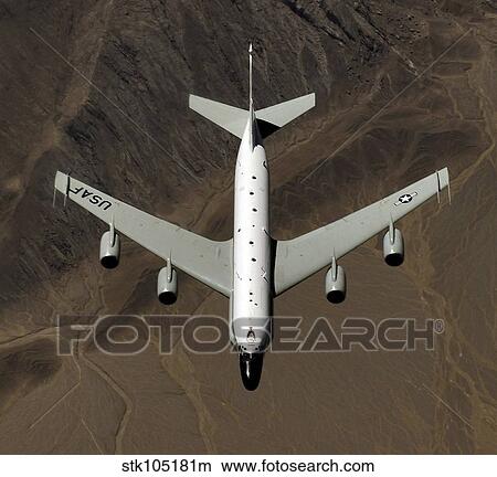 Picture - A U. S. Air Force RC-135 Rivet Joint reconnaissance aircraft.. Fotosearch