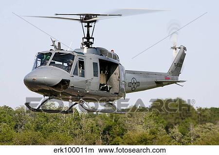A U. S. Air Force TH-1H Huey II during a training sortie in Alabama. View Large Photo Image Picture - A U. S. Air Force TH-1H Huey II during a training sortie in Alabama.. Fotosearch